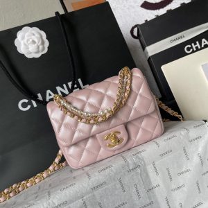 CN Pearl Twist Mini Flap Bag BC