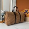 LV Keepall Bandoulière 45 Monogram Suede Bag M29677 BC LV Keepall Bandoulière 45 Monogram Suede Bag M29677 BC