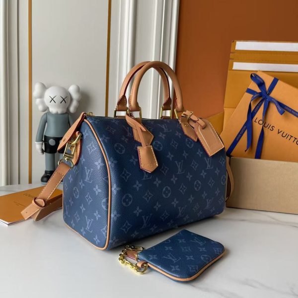 LV Speedy Bandoulière 30 Blue Bag M15282 BC