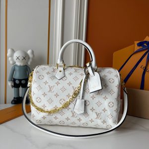 LV Speedy Soft 30 Monogram Dune Bag M89804-M40391 BC
